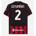 AC Milan Pervis Estupinan #2 Hjemmedrakt 2025-26 Korte ermer